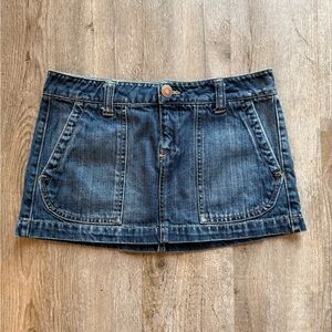 Aeropostale Blue Jean Mini Skirt